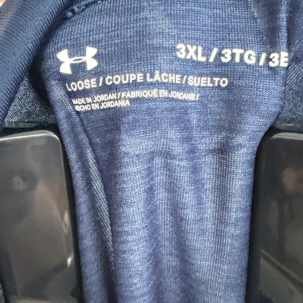 Under Armour Men's Navy Long-Sleeve 1/4 Zip Performance - Picture 3 of 4